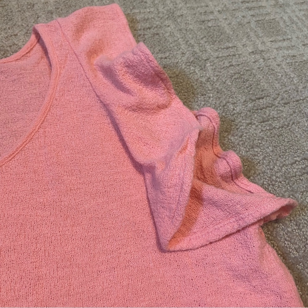 {Madewell | Texture & Thread} Ruffle-Sleeve Tank Top ~ Size Small - Picture 8 of 16